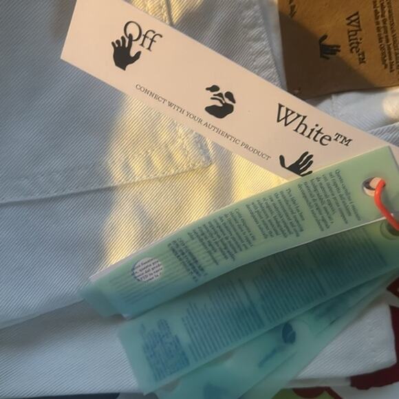 OFF-WHITE white Denim shorts 30 - Picture 4 of 11